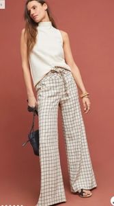⭐BRAND NEW: Anthropologie Windowpane Trousers⭐